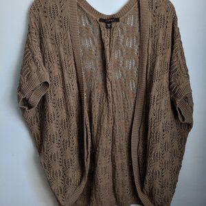 🎉 Fever Small (S) Brown Knit Mid-Sleeve Cardigan (3/$10)